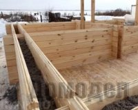 Строительство домов из двойного бруса в зимний период!
